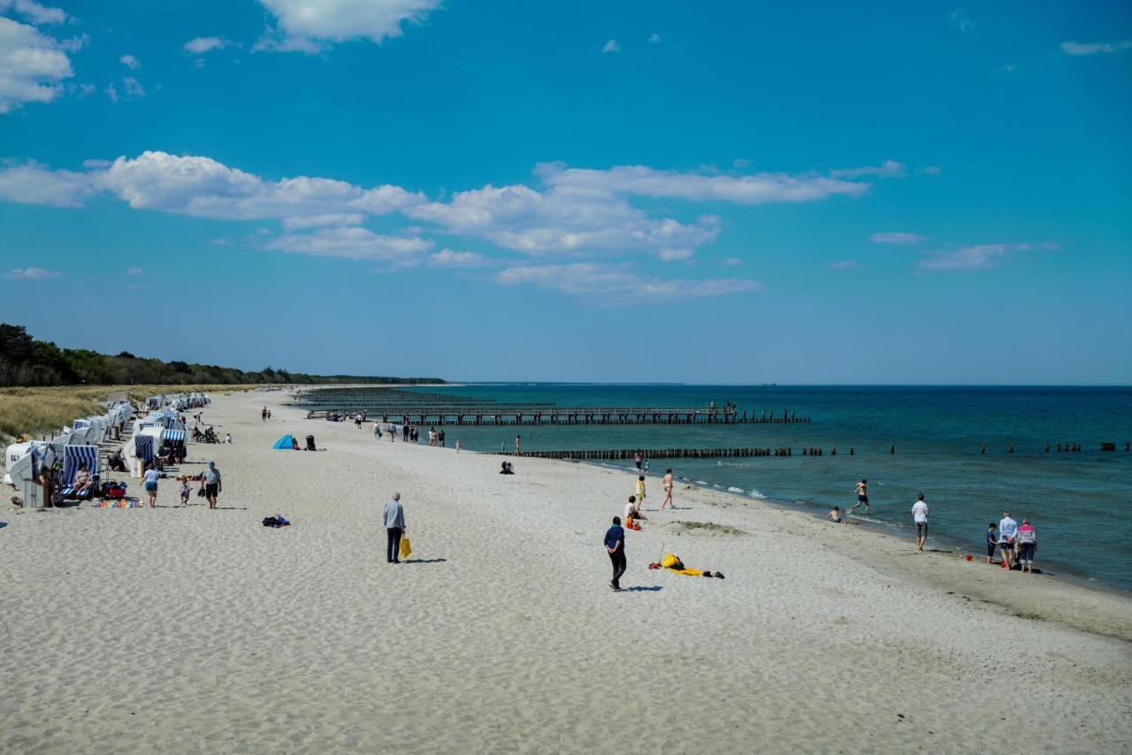Ferienwohnungen Meerfarbig Zingst - Haustierfrei -Terrasse Mit Strandkorb Oder Balkon - E-Ladesaeule - Parkplatz - Wlan - Fahrradschuppen - Waschtrockner - Ruhig Und Zentral - Nichtraucher ภายนอก รูปภาพ
